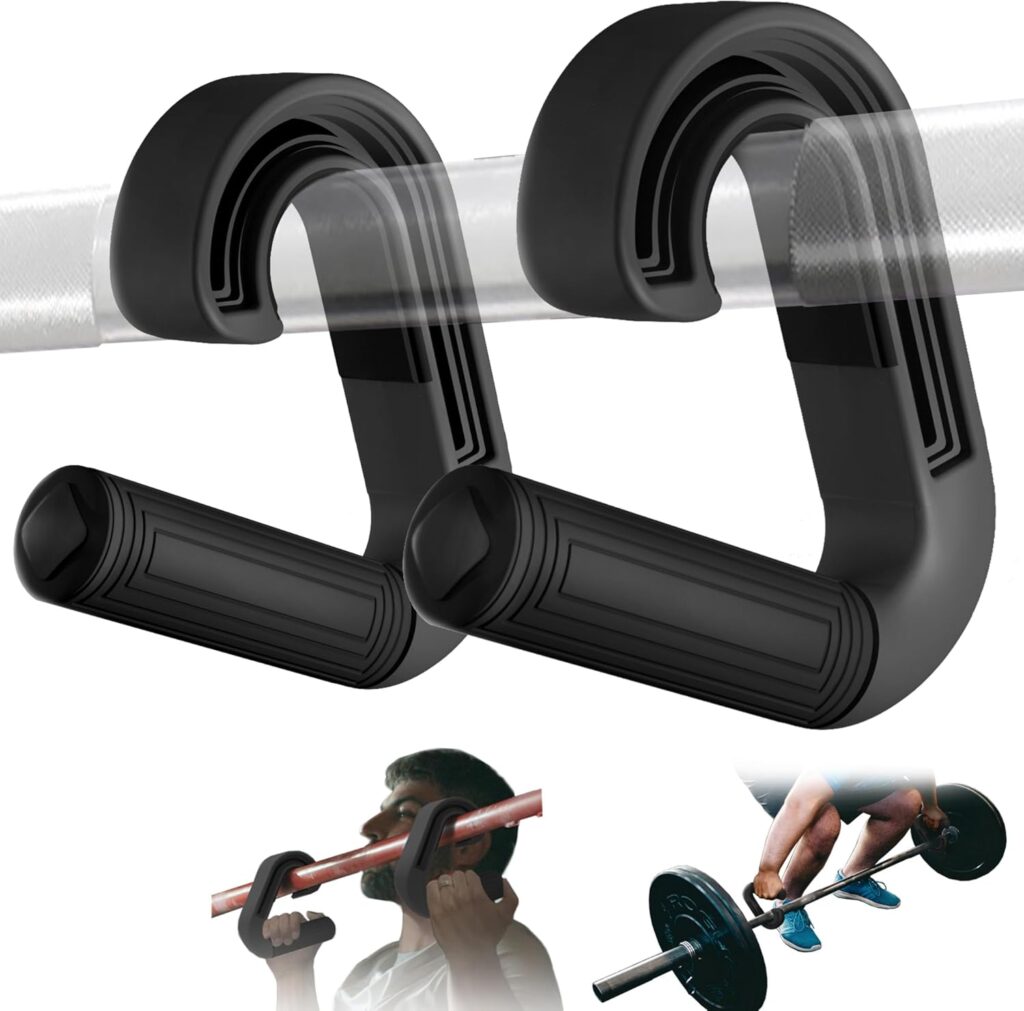Neutral Grip Handles for Pull Up: Ergonomic Portable Hooks for Barbell Row Deadlift Resistant Bands for Home Gym Fitness Enthusiasts