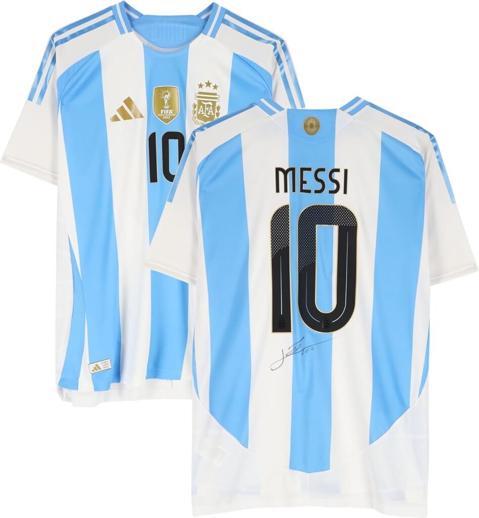 Lionel Messi Argentina National Team Autographed 2024 Adidas Authentic Jersey – Autographed Soccer Jerseys