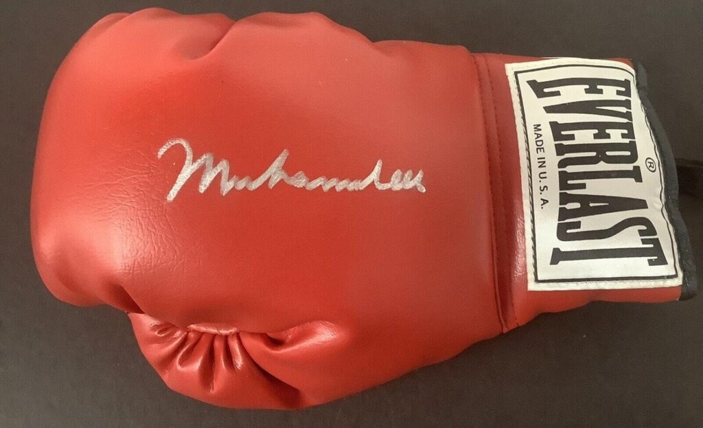 Muhammad Ali Signed Boxing Glove Everlast Champion GOAT Stunning Autograph JSA – Autographed Boxing Gloves