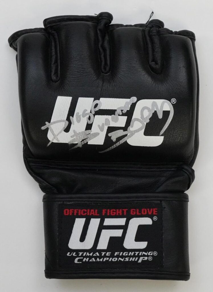 Diego Brandao Signed Official UFC Fight Glove BAS COA TUF 14 Champion Autograph – Autographed UFC Gloves