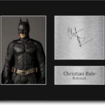 HWC Trading Christian Bale Batman Gifts USL Printed Signed Autograph Picture for Movie Memorabilia Fans – US Letter Size