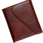 Leather RFID Wallet for Men, Slim Leather Mens Wallet, Handcraft Men’s Wallets, Card Cases & Money Organizers, Magnetic Closure Sleek RFID Blocking Thin Mens Wallets with 9-12 Card Slots & Gift Box