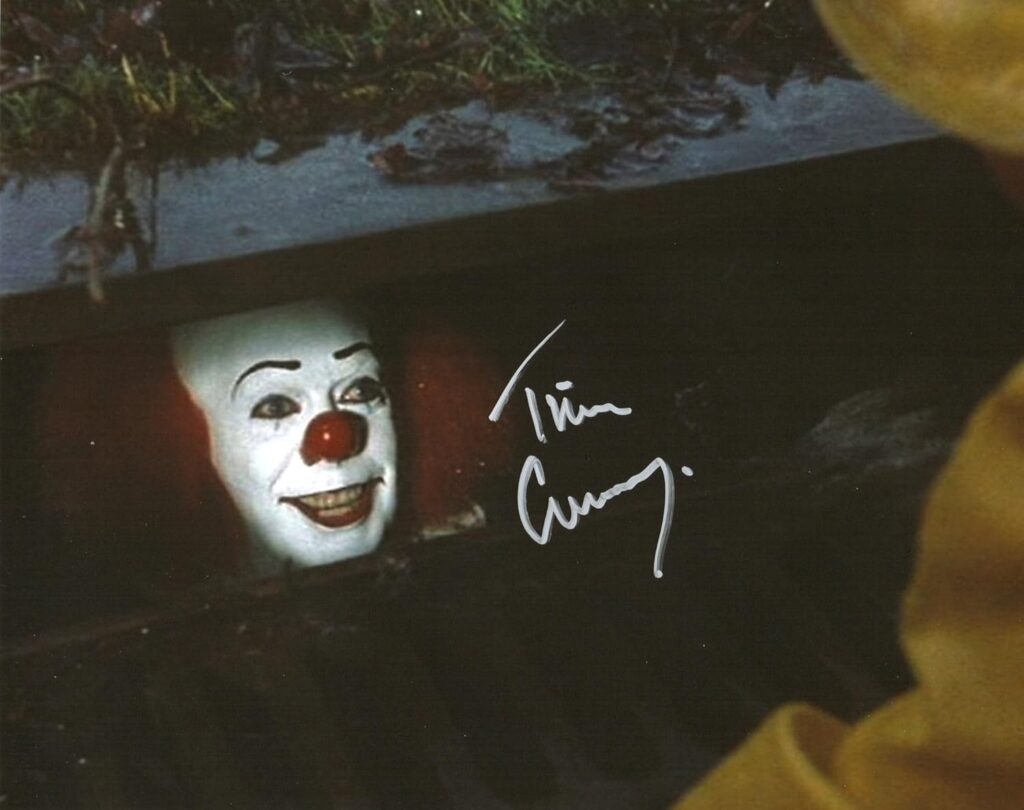 RP Tim Curry Signed Pennywise Stephen King’s IT 8×10 Photo Reprint COA Certificate of Authentication Autographed Movie Poster