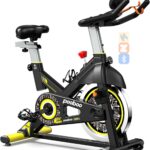 pooboo Exercise Bike, Adjustable Magnetic/Brake Pad Resistance Silent Belt Drive, Indoor Cycling Bike for Home Cardio, Fitness Stationary Bike with 350lbs/300lbs Weight Capacity &Upgraded Version Seat