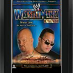 HWC Trading Wrestlemania 17 16 x 12 inch Framed Gifts Printed Signed Autograph Picture for WWE & WWF Memorabilia Fans – 16″ x 12″ Framed