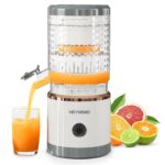 Electric Citrus Juicer Machines, Rechargeable Lemon Juicer Squeezer with USB Cable & Cleaning Brush, Portable Juicer for Fresh Orange, Lime, Grapefruit, Easy to Clean, White