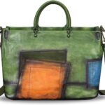 Genuine Leather Purses and Handbags for Women Vintage Handmade Leather Large Top Handle Bag Shoulder Bag Satchel