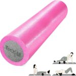 Yes4All High-Density EPP Round Back Roller Foam, Exercise Foam Roller for Yoga, Pilates & Stretching – 12, 18, 24, 36 inch