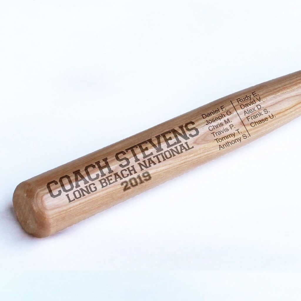 Personalized Mini Bat 18″, Custom Mini Baseball Bat, Personalized Coach Gift, Team Gift, Tee Ball, Baseball Team Coach Gift, Little League Gift, Softball Team Coach Gift