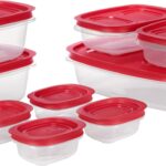 Rubbermaid EasyStore Large Containers, 18-Piece Set, Food Storage Containers, Food Storage Containers with Lids