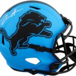 Lions Aidan Hutchinson Signed Rave Full Size Speed Rep Helmet BAS Witnessed