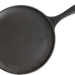 Victoria 10.5-Inch Cast Iron Comal Griddle Pan with a Long Handle, Preseasoned with Flaxseed Oil, Made in Colombia