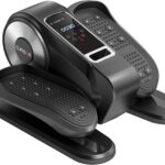 Under Desk Elliptical Machine, Electric Seated Pedal Exerciser, Mini Ellipse Leg Exerciser with Remoter, 12 Level Speeds, Forward & Reverse Direction, Manual & Auto Mode for Home Office