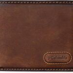Columbia Men’s Leather Bifold Wallet – Everyday Wallet with Card Slots, ID Window & Bill Compartment