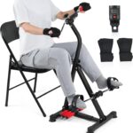 Adjustable Pedal Exerciser Bike for Seniors – Hand Arm Leg and Knee Therapy, Stroke Recovery, Portable Fitness Equipment for Total Body Workout – Great Gift for Elderly Rehab