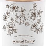 Deluxe Scented Candle for Women & Men, Vanilla Coconut Soy Wax Candle, 8 Oz Jar Candle for Home, Scented-60 Hours Long Lasting Burning, Suitable Gift for Mom