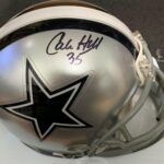 Calvin Hill Dallas Cowboys Signed Mini Helmet – Autographed NFL Mini Helmets
