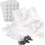 2.2 Lb Gel Wax for Candle Making Set, DIY Clear Gel Candle Wax, Handmade Jelly Candle Making Kit with 50pcs Wicks and 60pcs Wick Stickers