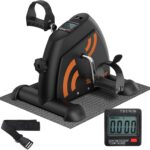 Sportneer Under Desk Bike Pedal Exerciser: Mini Exercise Bike Portable Peddler Sitting for Seniors with LCD Display Arm & Leg Bike Pedals Exerciser with Anti-Skid Mat for Home Office