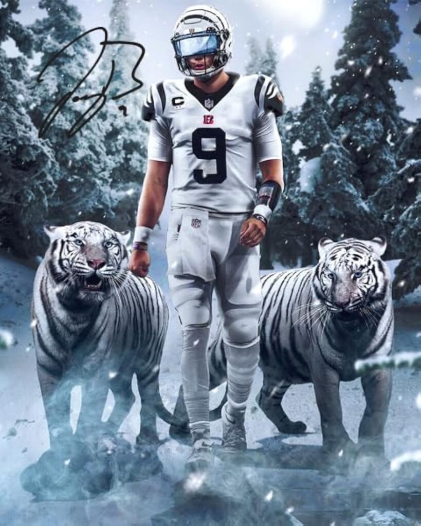 Ikonic Fotohaus Joe Burrow Signed Photo Autograph Print Wall Art Home Decor