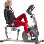 Sunny Health & Fitness Heavy-Duty Recumbent Smart Bike, Wide Cushioned Seat & Back, Cycling Workout Machine, Bicycle Exercise for Adult/Seniors at Home, Free Exclusive SunnyFit App Bluetooth Link