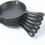 HAWOK DIA.6 inch Round Mini Skillet Black Pack of 6…