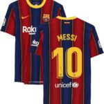 Lionel Messi Barcelona Autographed 2020-2021 Home Jersey – Autographed Soccer Jerseys