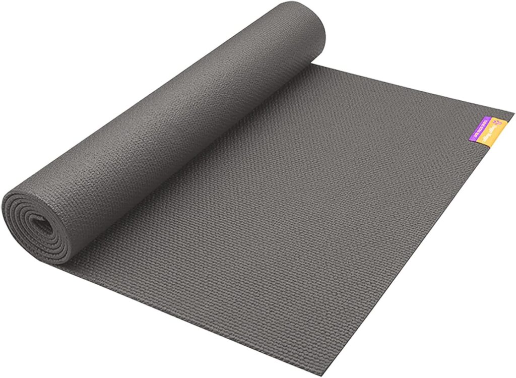 Hugger Mugger Tapas Ultra Yoga Mat – Outstanding 1/4″ Soft Cushion, Lightweight, Made in the USA Sticky Mat, Durable and Long-Lasting