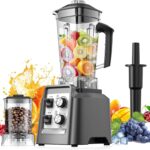 Blenders for Kitchen, Smoothie Blender with Timer – Countertop Blenders with 68oz Dishwasher-Safe Pitcher, Ice Crushing & Frozen Fruit, BPA Free