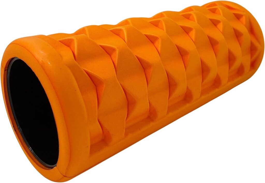 Kemp USA Foam Roller for Massage and Back Pain, Great for Quads, Calves, Lats, and Back Muscles (13-in)