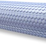 EVA Massage Roller, Recovery Foam Roller, Medium Density Light Blue Trigger Point Massage Roller for Deep Tissue Excercise, Physical Therapy, Muscle Restoration, 12″ X 4″ Round