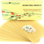 Make Your Own Beeswax Candle Kit – Includes 10 Full Size 100% Beeswax Honeycomb Sheets in Natural and Approx. 6 Yards (18 Feet) of Cotton Wick. Each Sheet Measures Approx. 8″ x 16 1/4″.