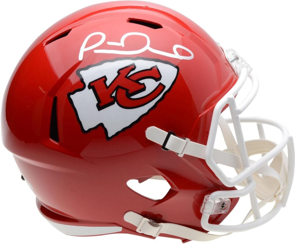 Sports Memorabilia Patrick Mahomes Kansas City Chiefs Autographed Riddell Speed Replica Helmet – Autographed NFL Helmet