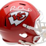 Sports Memorabilia Patrick Mahomes Kansas City Chiefs Autographed Riddell Speed Replica Helmet – Autographed NFL Helmet
