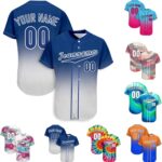 Custom Baseball Jersey Men Button Down Personalized Tee Shirt Sports Fans Print Name Numbers for Women/Kids