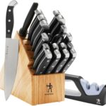 HENCKELS Statement Razor-Sharp 20-Piece Knife Set with Block, With Bonus Sharpener, German Engineered Informed by 100+ Years of Mastery