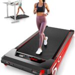 Walking Pad with Incline,XBD Under Desk Treadmill for Home Small Office,2.5HP Low Noise Portable Treadmill with 330 Lbs Capacity,Remote Control and LED Display