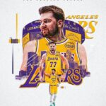 Basketball Superstar Luka Doncic Signed Poster For Kids Fans Room Bedroom Wall Decor-Sports Star Posters Canvas Art Print Picture For Teen Boy Birthday Gifts