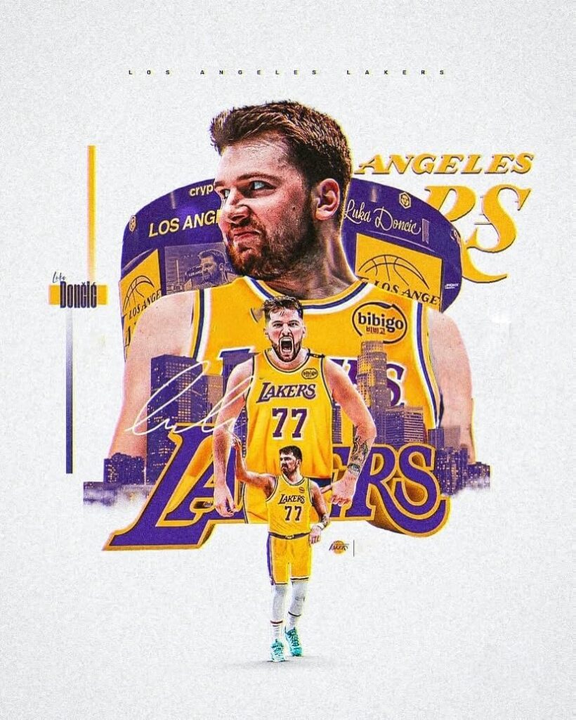 Basketball Superstar Luka Doncic Signed Poster For Kids Fans Room Bedroom Wall Decor-Sports Star Posters Canvas Art Print Picture For Teen Boy Birthday Gifts