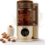 Nut Milk Maker,50oz Automatic Homemade Almond,Soy,Oat,Plant-Based Milk,Juicer,with Soundproof Cover/24H Timer/12 Blades/Boil water,White
