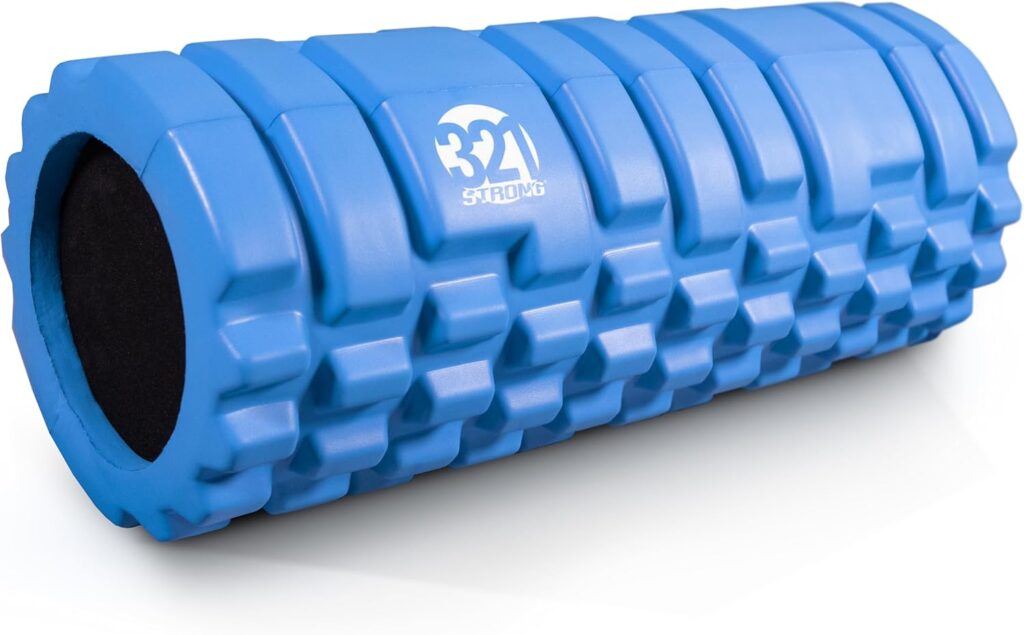 321 STRONG Foam Roller – Medium Density Deep Tissue Massager for Muscle Massage and Myofascial Trigger Point Release, with 4K eBook