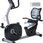 Recumbent Exercise Bike, Recumbent Bike for Home with Smart Workout APP – Recumbent Bikes with Ergonomic Backrest and Comfort Seat, 420LBS Weight Capacity, Larger Backlit Display