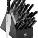 Henckels Solution 20-pc Self-Sharpening Knife Block Set – Black
