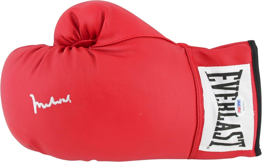 Muhammad Ali Authentic Signed Red Everlast Boxing Glove PSA/DNA Itp #5A26503