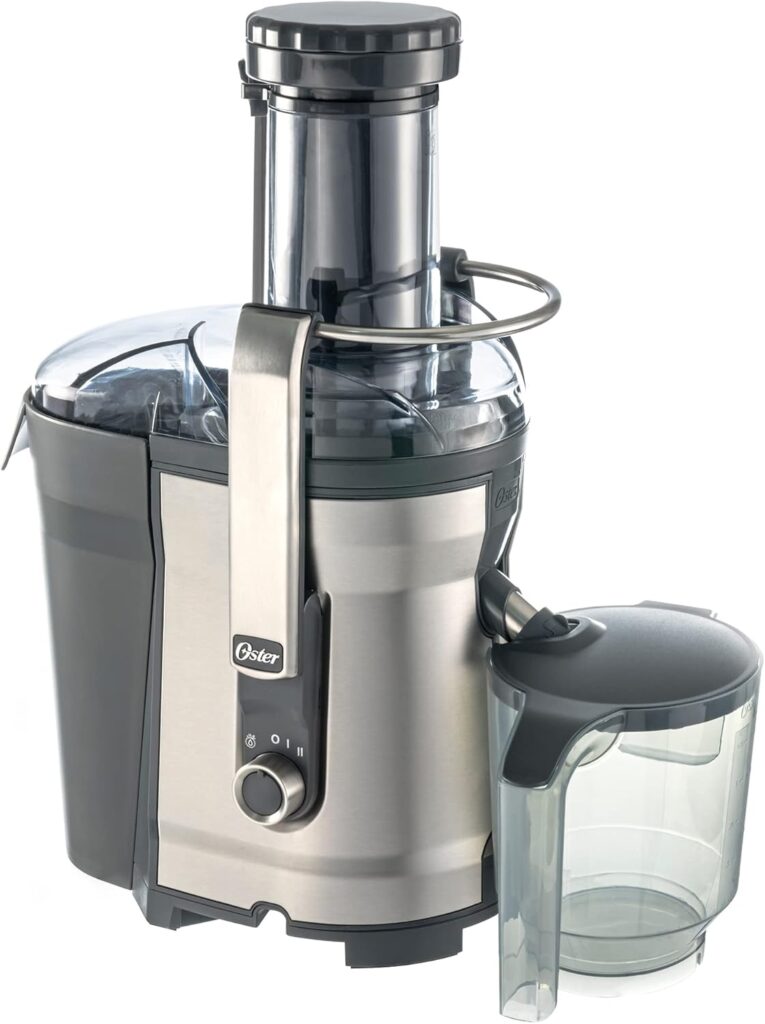 Oster Easy-to-Clean Professional Juicer, Stainless Steel Juice Extractor, Auto-Clean Technology, XL Capacity