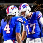 Ikonic Fotohaus Josh Allen James Cook Signed Photo Autograph Print Wall Art Home Decor