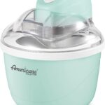 Maxi-Matic EIM-520 Automatic Easy, Homemade Electric Maker, Ingredient Chute, On/Off Switch, No Salt Needed, Creamy Ice Cream, Gelato, Frozen Yogurt, or Sorbet, 1 Quart, Blue