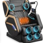 Massage Chair Full Body, Zero Gravity Massage Chair with Heating, 8 Airbags, 14 Fixed Rollers, Foot Massage, Bluetooth Speaker, Touch Remote Control, Nightlights for Family and Friends