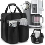 Waterproof Carrying Bag for Ninja Swirl by CREAMi NC701, Portable Travel Storage Bag for Ninja Swirl by CREAMi Ice Cream NC701, Side Opening for Easy Access to Machine