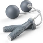 Weighted Cordless Jump Rope for Fitness – Silent Skipping Rope for Home Workouts, Adults & Beginners